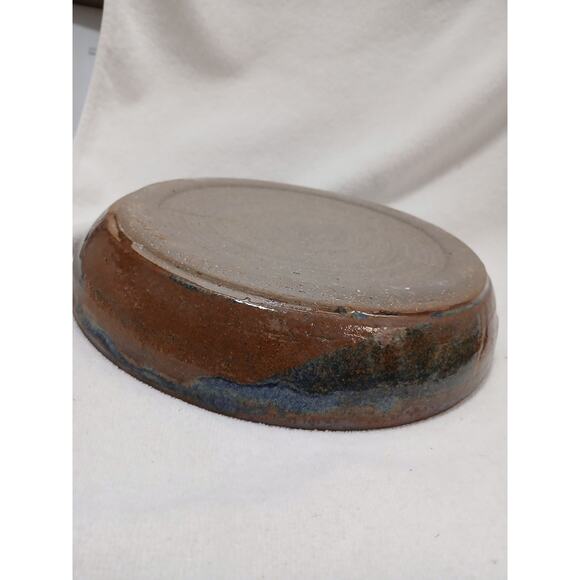Pottery Serving Platter w Lid Exotic Party Holiday Rustic Cottagecore Farm Artsy - Picture 9 of 16